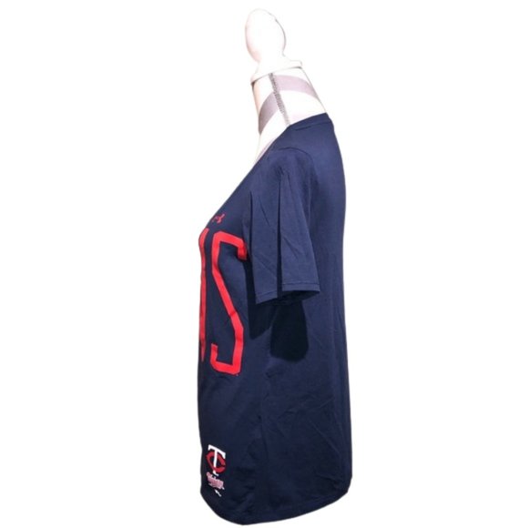 Under Armour Minnesota Twins V-Neck Tee - Size S - Picture 4 of 8